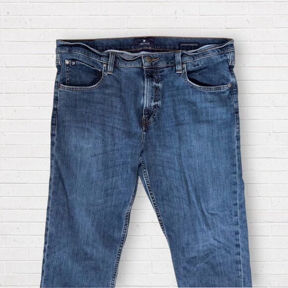 CREMIEUX Comfort Stretch Straight Leg Denim Jeans Mens 38 x 32 - Picture 2 of 10